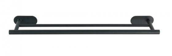 Turbo-Loc® Badetuchstange Duo Mod. Orea Black Matt, 60 cm, Befestigen ohne bohren 
