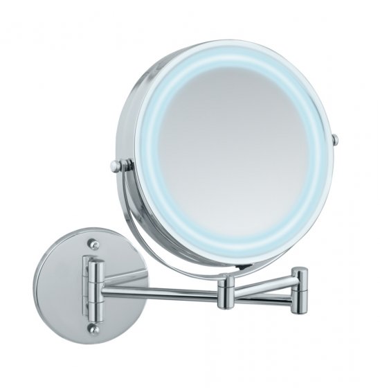 Power-Loc® LED Wandspiegel Lumi, 5-fach Vergrößerung 