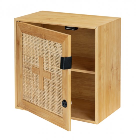 Medikamentenschrank Mod. Allegre, aus Bambus und Rattan 
