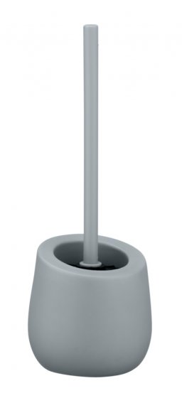 WC-Garnitur Mod. Badi Grau Keramik, mit Silikon-Bürstenkopf
