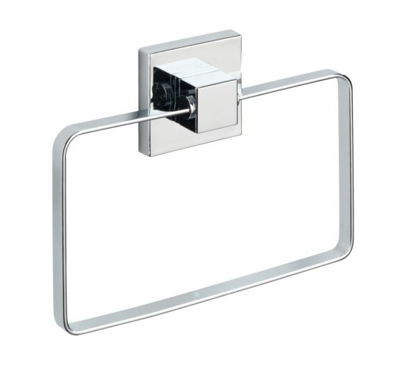 Vacuum-Loc® Handtuchring Mod. Quadro Edelstahl, Befestigen ohne bohren