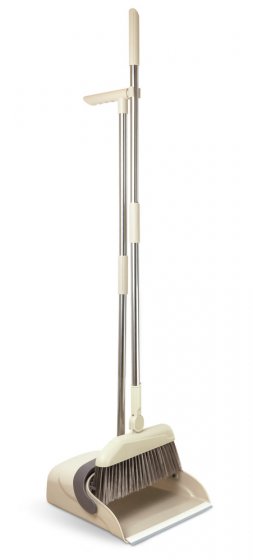 180° drehbare Eck-Kehrgarnitur Mod. Flexi, mit Gummilippe und drehbarem Besen-Kopf 