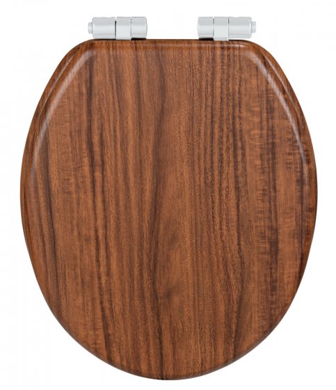 WC-Sitz Mod. Chestnut Braun, aus FSC® zertifiziertem MDF 