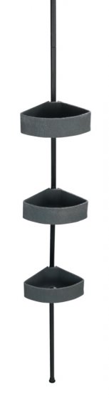 Teleskop-Eckregal Mod. Villata, mit 3 Körben aus hochwertigem Polyresin 
