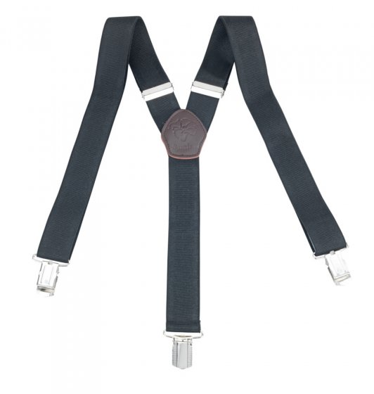 Hosenträger Schwarz, klassische Y-Form 