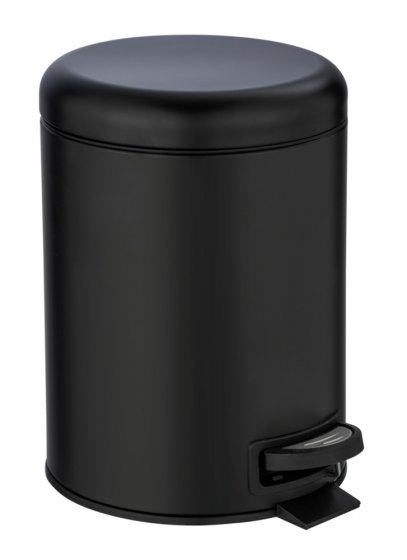 Kosmetik Treteimer Mod. Leman Schwarz 5L, mit herausnehmbarem Einsatz 