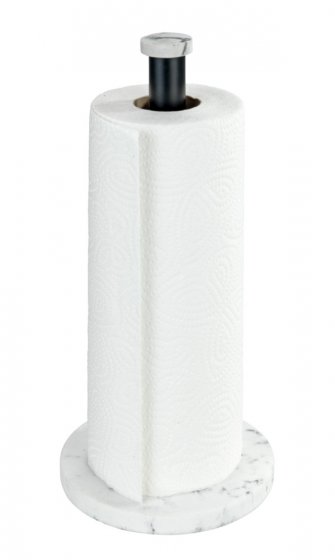 Küchenrollenhalter Mod. Marmor Weiß, elegante Marmoroptik 