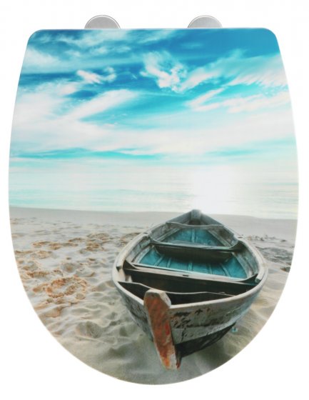WC-Sitz Boat High Gloss, aus bruchstabilem Thermoplast