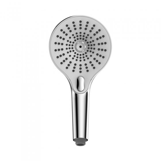 Duschkopf Mod. Ultimate Shower Chrom/Weiß, Ø 13 cm 