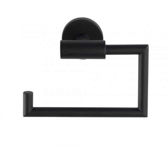 Toilettenpapierhalter Mod. Bosio Edelstahl Black matt ohne Deckel, rostfrei 