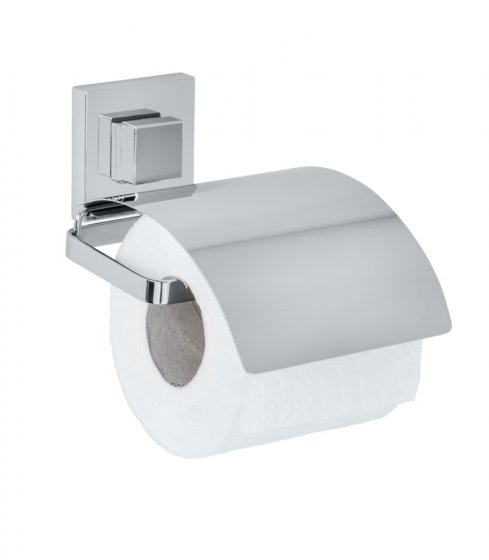 Vacuum-Loc® Edelstahl Toilettenpapierhalter Cover Mod. Quadro, Befestigen ohne bohren 