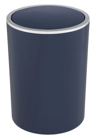 Schwingdeckeleimer Mod. Inca Dunkelblau, 5L, hochwertiger Kunststoff, 5 Liter 