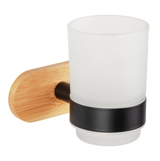 Turbo-Loc® Zahnputzbecher Mod. Orea Uno Bamboo, Befestigen ohne bohren 