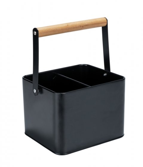 Utensilienkorb Mod. Baco Schwarz, robuster Tragekorb 