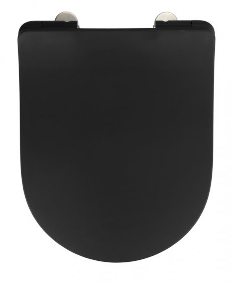 Premium WC-Sitz Mod. Sedilo matt Schwarz, aus antibakteriellem Duroplast 