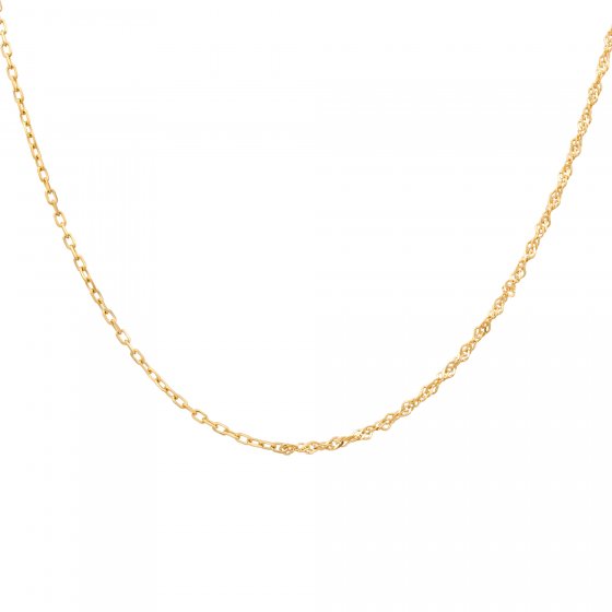 Halskette Silber 925 vergoldet Mixed Chains 42cm lang 