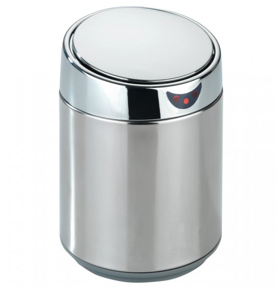 Tisch- und Kosmetikeimer mit Sensor Chrom, 0,8 l 