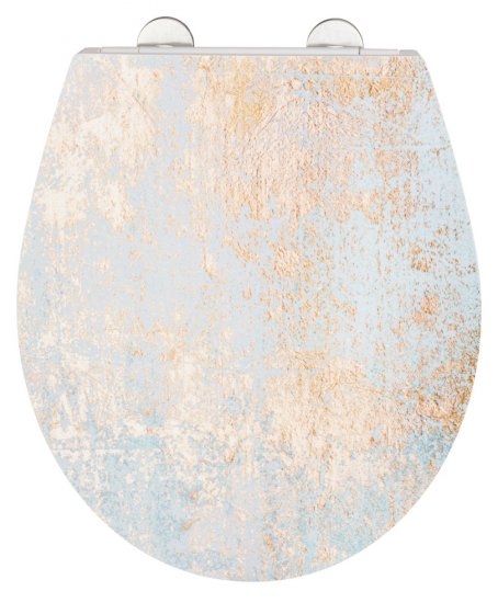 Premium WC-Sitz Mod. Agate mit Relief, aus antibakteriellem Duroplast 