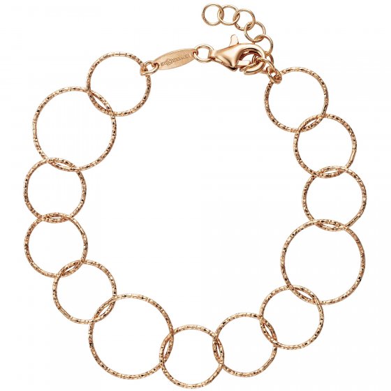 Armband 925/- Sterling Silber rotvergoldet  19,5 cm 