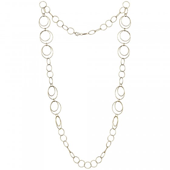 Kette 925/- Sterling Silber vergoldet  80 cm 