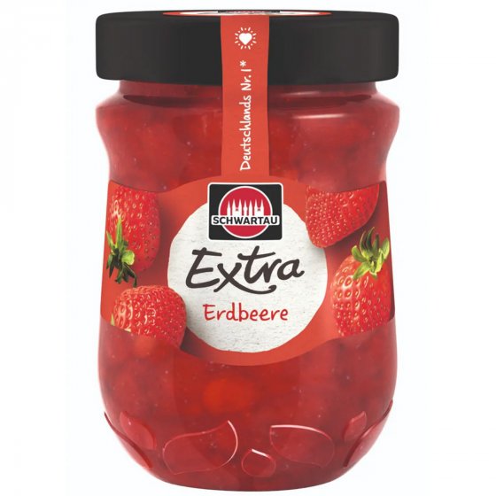 Schwartau Extra Erdbeere Frühstück Fruchtaufstrich vegan 340g 