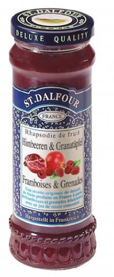 St. Dalfour Himbeere und Granatapfel Fruchtaufstrich Konfitüre 280g 