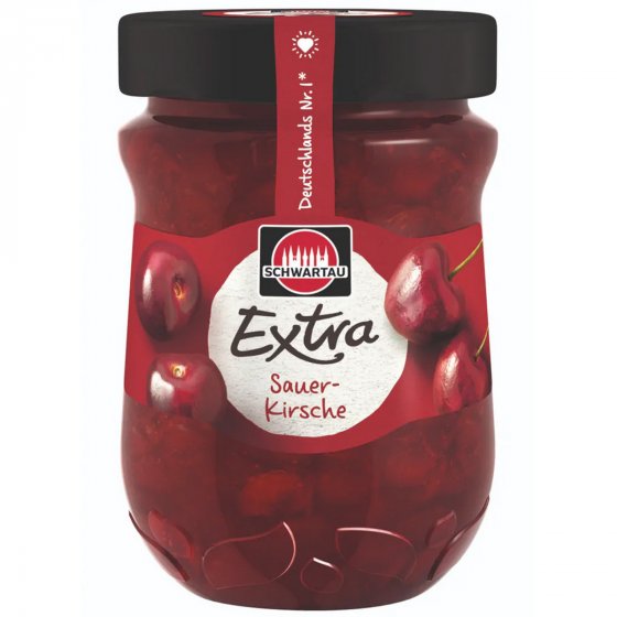 Schwartau Extra Sauerkirsche Frühstück Fruchtaufstrich vegan 340g 