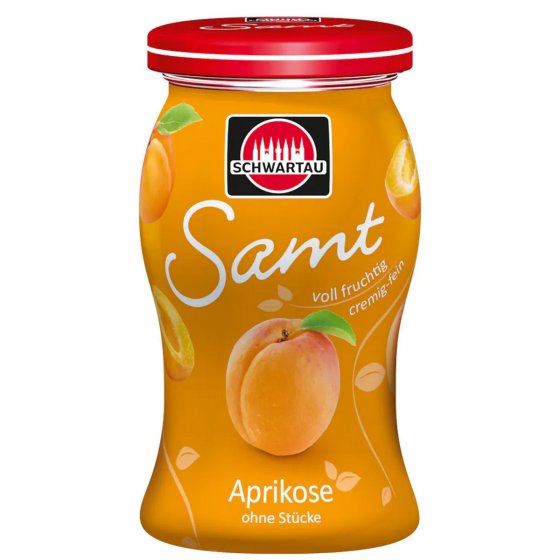 Schwartau Aprikose Samt Frühstück Fruchtaufstrich Streichzart 270g 