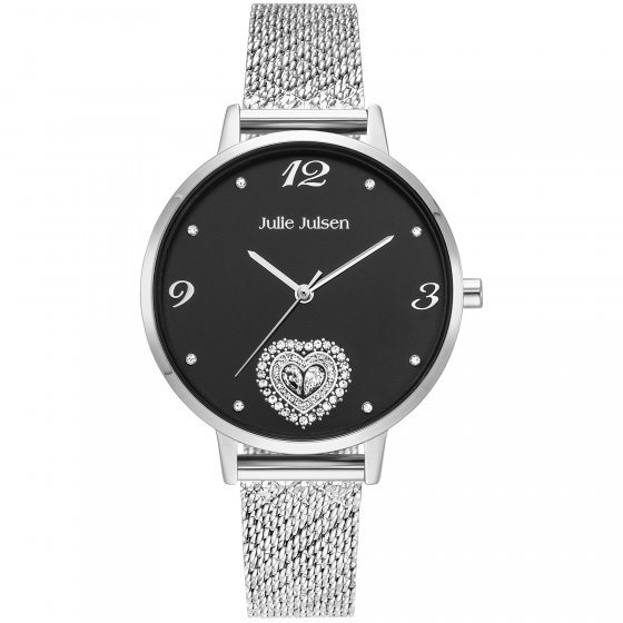 Damenuhr Edelstahl silberfarben Zirkoniaherz 