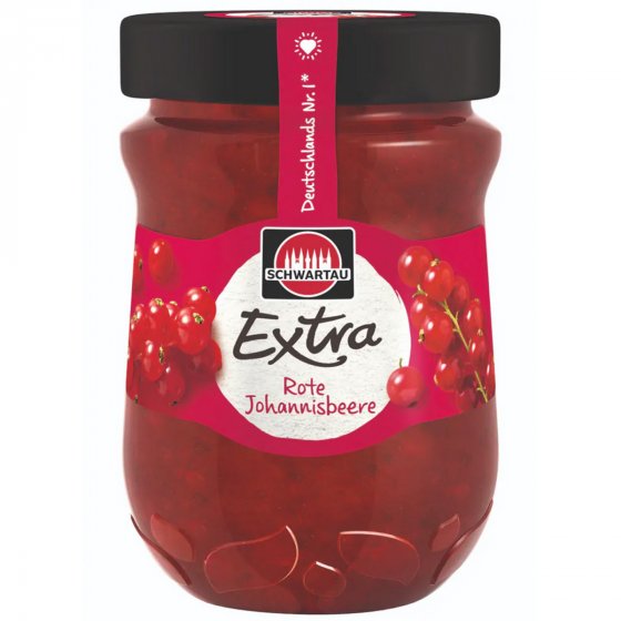 Schwartau Extra rote Johannisbeere Frühstück Fruchtaufstrich 340g 