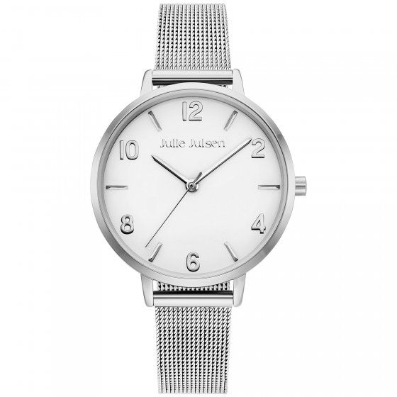 Damenuhr Edelstahl silberfarben Basic silver 