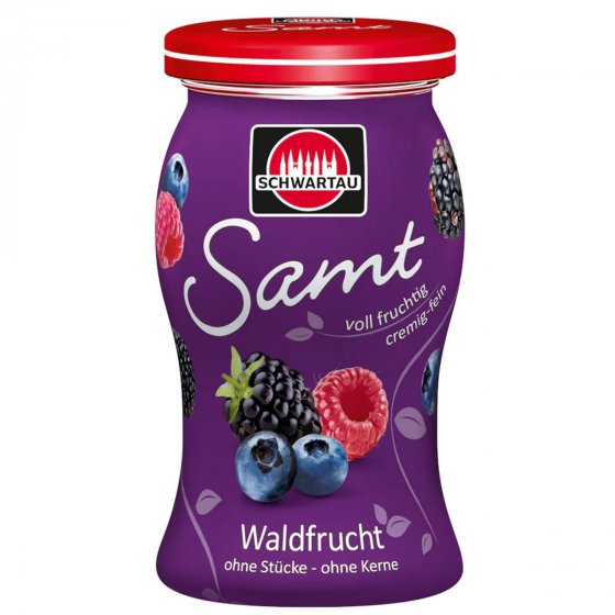 Schwartau Waldfrucht Samt Frühstück Fruchtaufstrich Streichzart 270g 