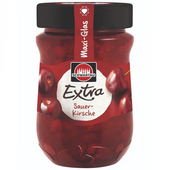 Schwartau Extra Sauerkirsche Frühstück Fruchtaufstrich Maxiglas 600g 
