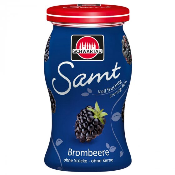 Schwartau Samt Brombeere cremiger Fruchtaufstrich ohne Stücke 270g 