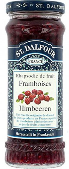 St. Dalfour Fruchtaufstrich Himbeeren Brotaufstrich Konfitüre 280g 