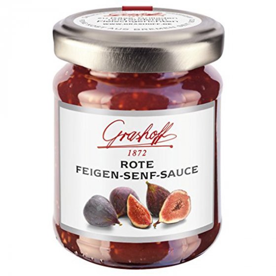 Grashoff Rote Feigen Senf Sauce fruchtig pikante Grillsauce 125ml 