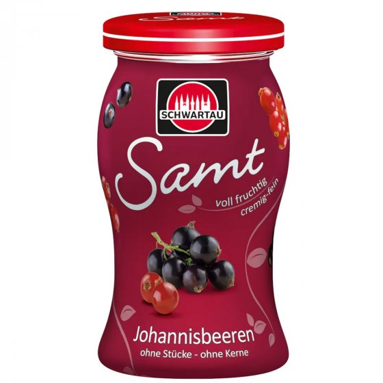 Schwartau Johannisbeere Samt Frühstück Aufstrich Streichzart 270g 