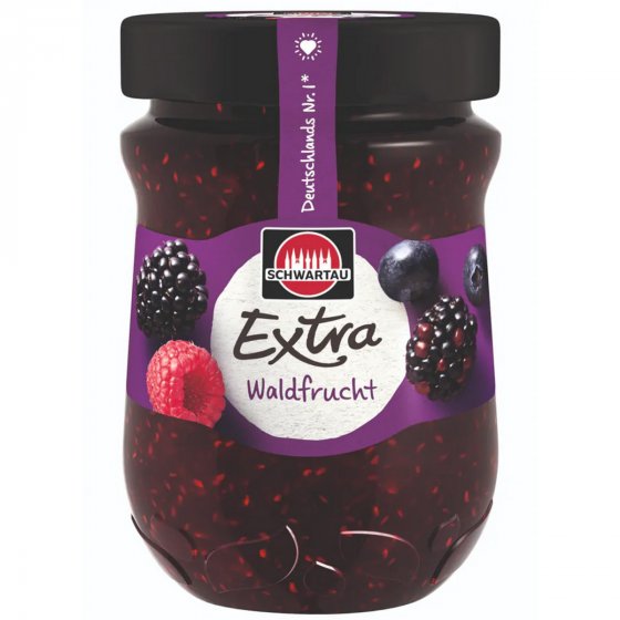Schwartau Extra Waldfrucht Frühstück Fruchtaufstrich vegan 340g 