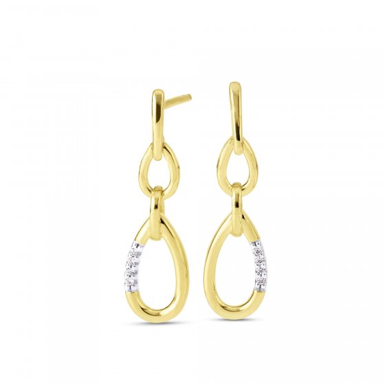 Ohrringe Gold 585 mit 8x Brillant zus. 0,03ct. 