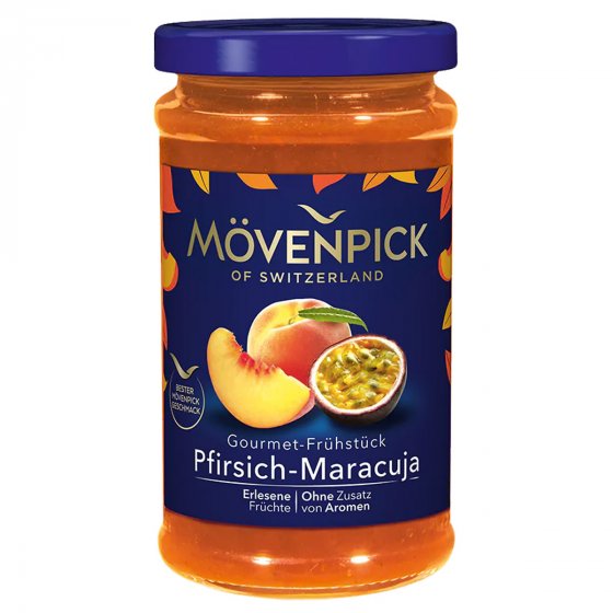 Mövenpick Pfirsich Maracuja Gourmet Fruchtaufstrich 250g 8er Pack 