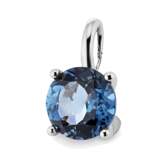 Anhänger 585 Gold mit 1x Blautopas London blue 
