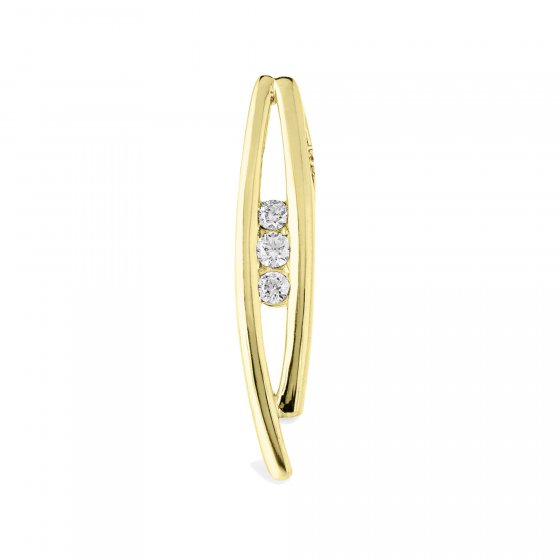 Anhänger Gold 585 mit 3x Brillant zus. 0,10ct. 