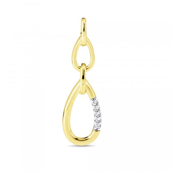 Anhänger Gold 585 mit 5x Brillant zus. 0,025ct. 