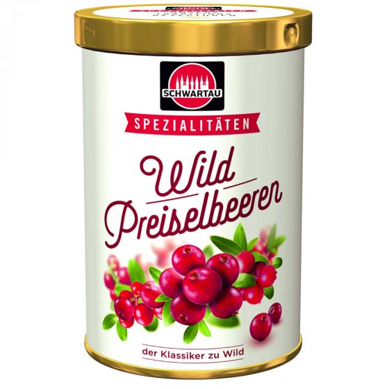 Schwartau Wild Preiselbeeren Spezialitäten der Klassiker zu Wild 330g 