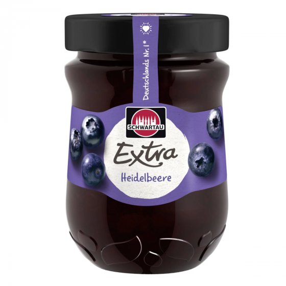 Schwartau Extra Heidelbeere Frühstück Fruchtaufstrich vegan 340g 