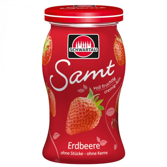 Schwartau Erdbeere Samt Frühstück Fruchtaufstrich Streichzart 270g 