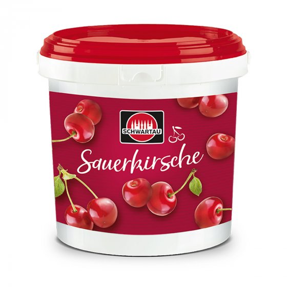 Schwartau Eimer Konfitüre Sauerkirsche Aufstrich im Gastro Pack 2900g 