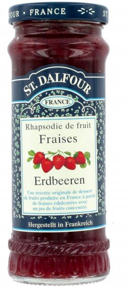 St. Dalfour Fruchtaufstrich Erdbeere Brotaufstrich Konfitüre 280g 