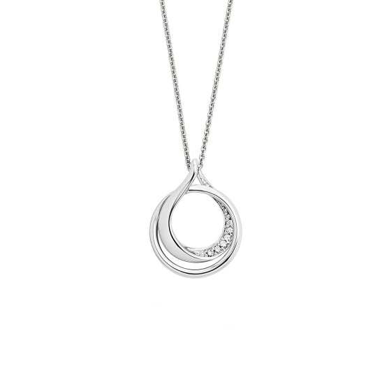 Halskette Gold 585 mit 6 natürlichen Brillanten zus. 0,030ct. 