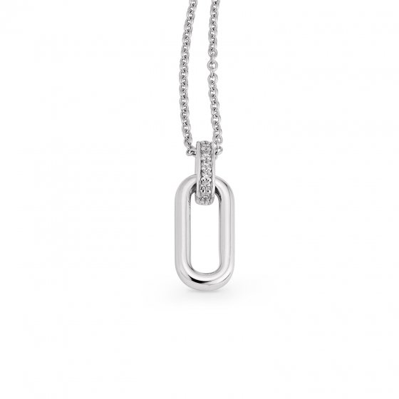 Halskette Gold 585 mit 7 natürlichen Brillanten zus. 0,035ct. 